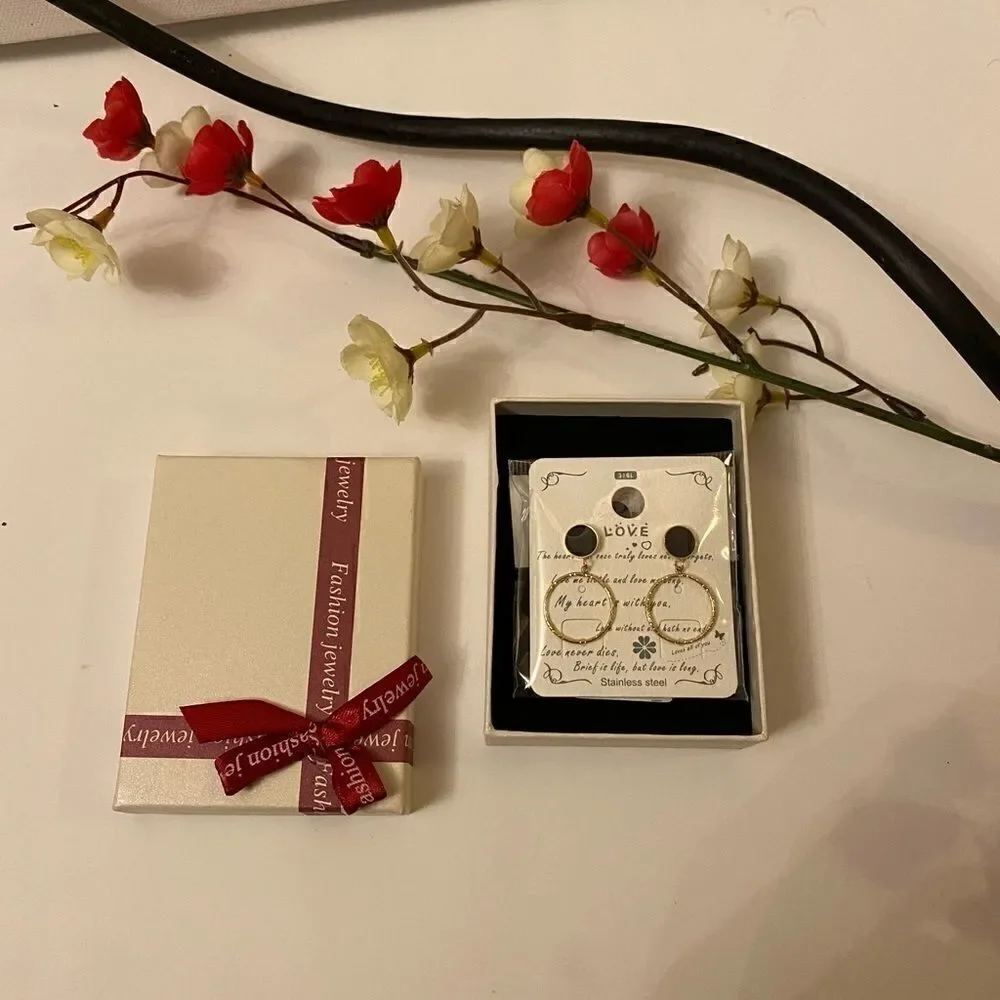 Fashion jewelry stainless steel earrings